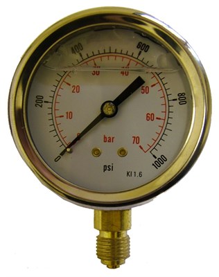 Pressure Gauge 2 1/2" 0-70 Bar